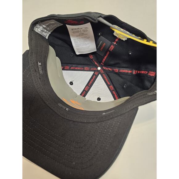 New Cobra Tour Exclusive Golf Hat Cap Snapback Black Flexfit 110 Speed Back - Picture 4 of 5